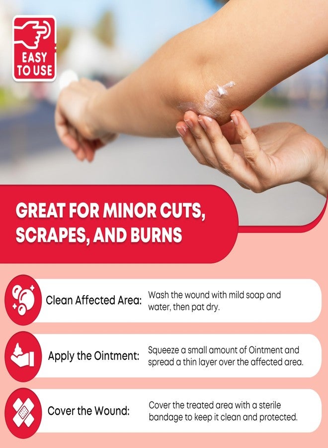 إيفر ريدي فيرست آيد مرهم إيفر ريدي للإسعافات الأولية ثلاثي المضادات الحيوية، 1 أونصة، مرهم للإسعافات الأولية للخدوش الطفيفة والجروح والحروق - 6 عبوات - Image 5